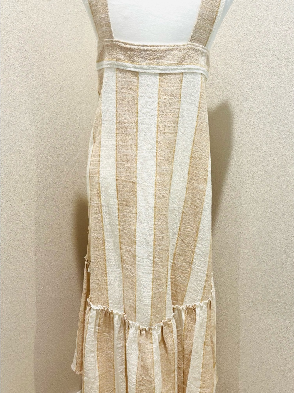 by Anthropologie Maeve Tan Tonal Striped Midi Dress - Picture 6 of 6
